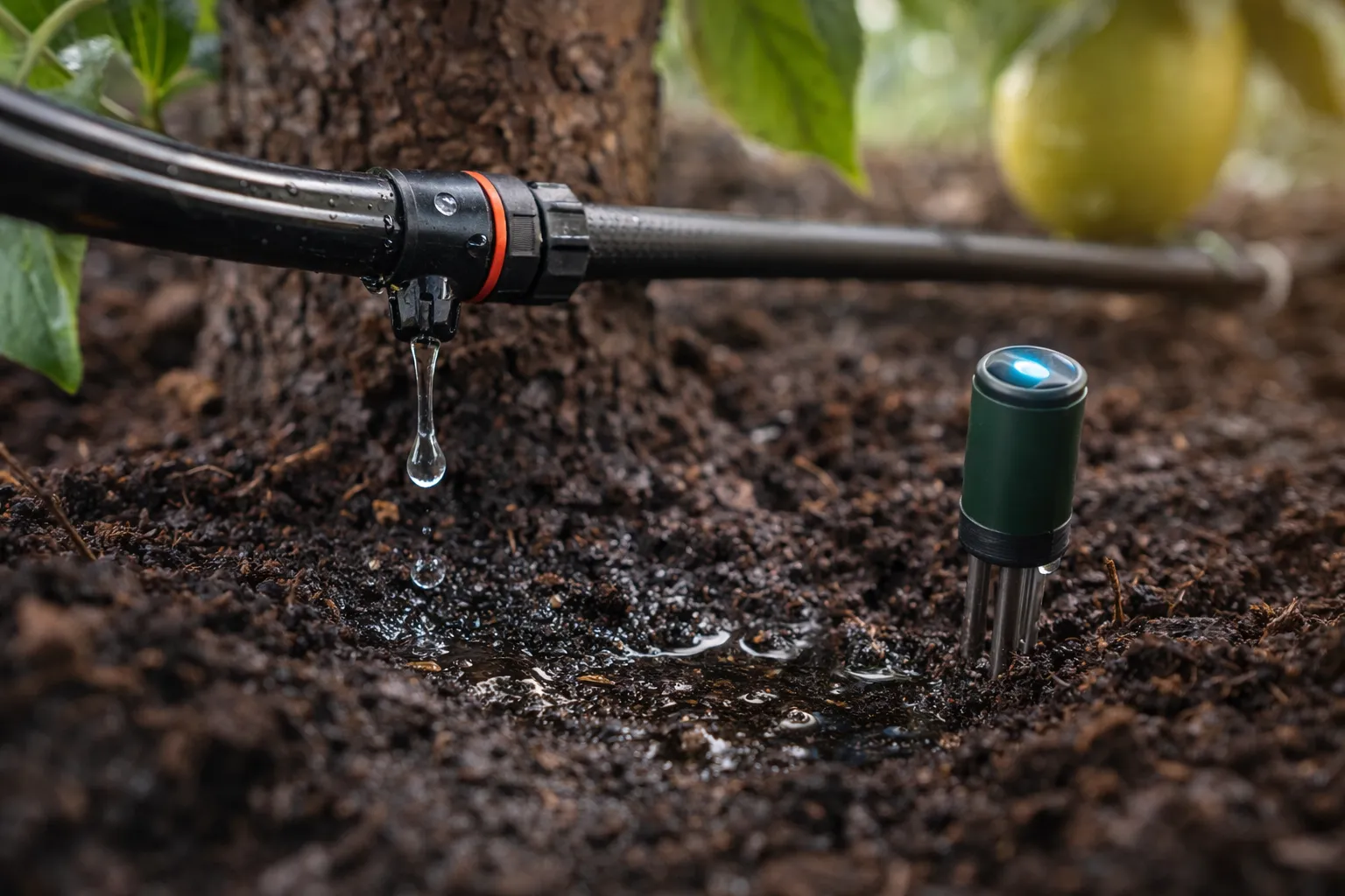 A beautiful outdoor barbecue setup on a manicured farmhouse lawn under a twilight sky, conveying a perfect, stress-free weekend getaway