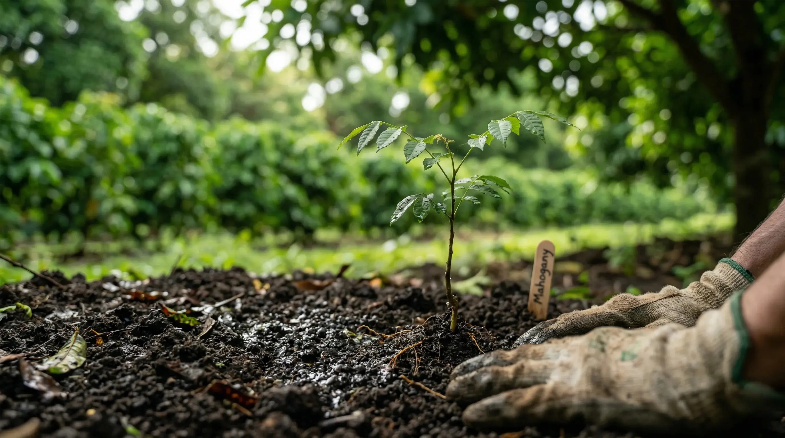Organic farming in India sustainable farming plantation North Bangalore managed farmland