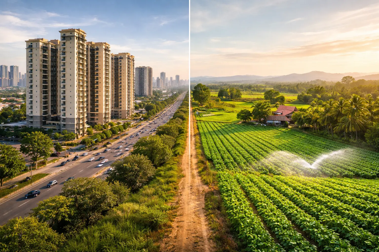 farmland vs real estate India comparison investment