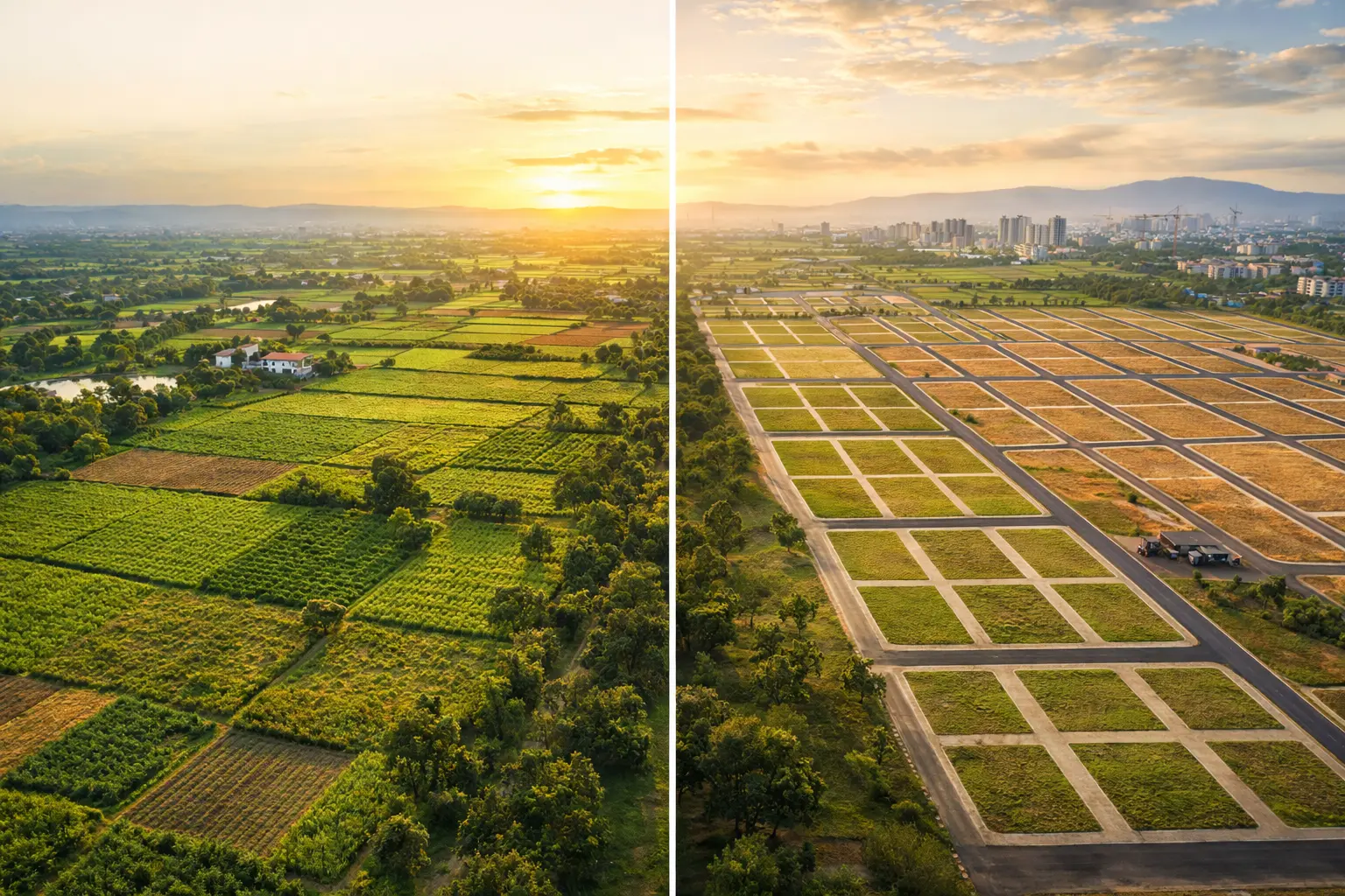 agricultural land vs residential plot investment India