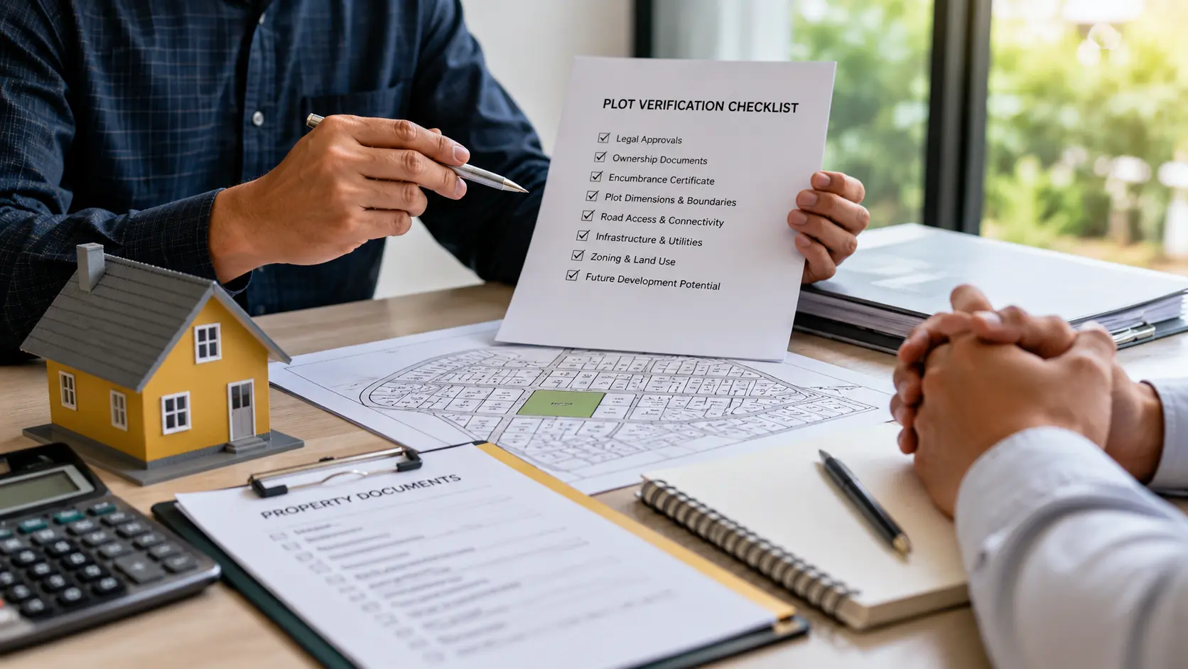 legal plot verification and land documents 