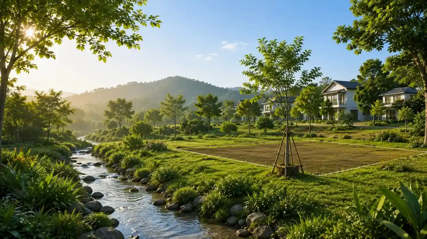green residential plots sustainable development